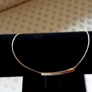 Gold bar necklace
